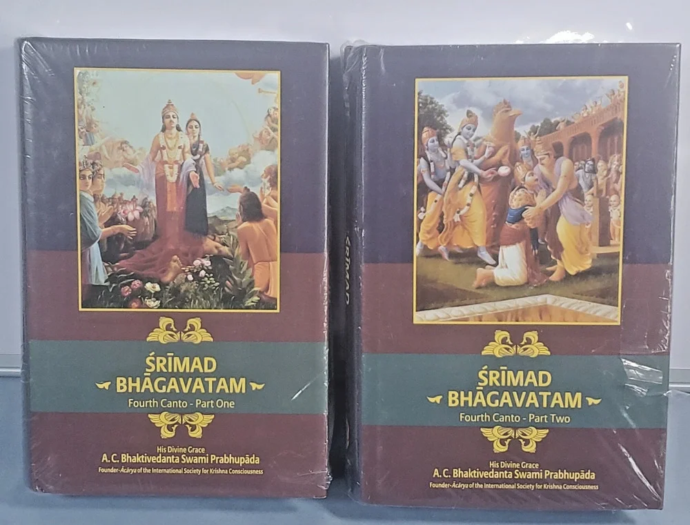 Srimad Bhagavatam Fourth Canto Part 1 & 2 Hardcover Set BBT Prabhupada ISKCON